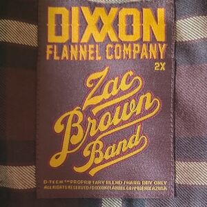 DIXXON Zac Brown Band Plaid Flannel Womens 2X Shirt